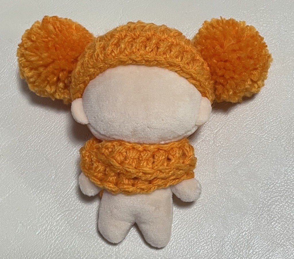 【あんしんBOOTHパック】 推し色 ぬい帽子 ぬい服 10cmぬい服 10センチぬい服 ぽんぽんニット帽 マフラー