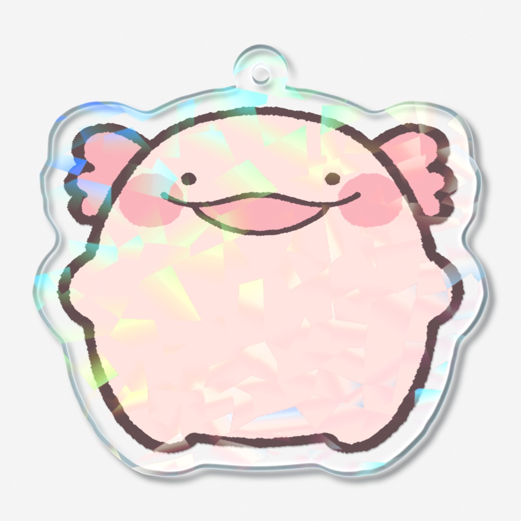 うぱつき ホログラムアクリルキーホルダー