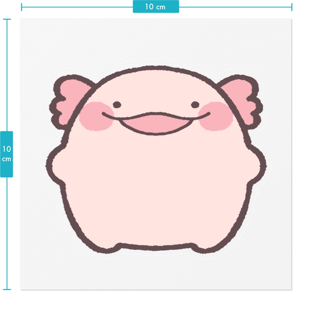 うぱつき ステッカー(クリア)