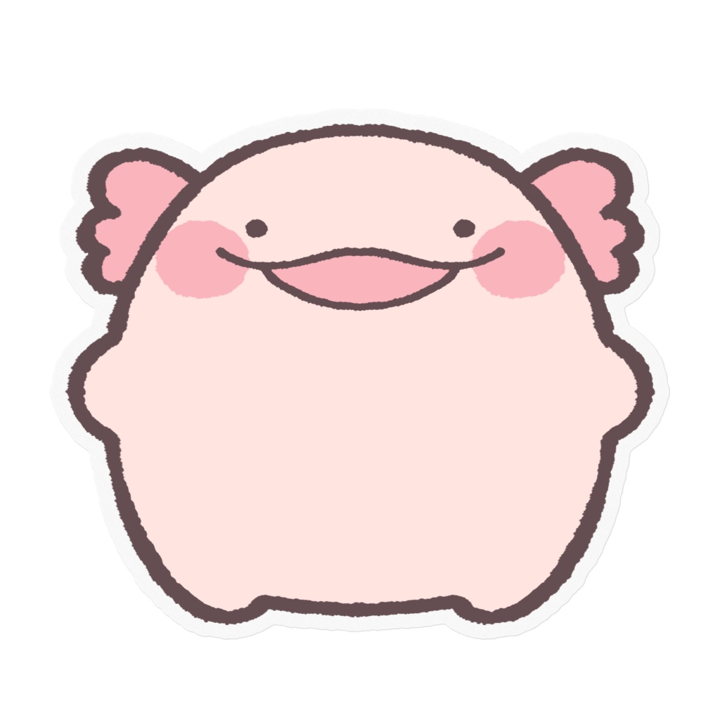 うぱつき ステッカー(クリア)