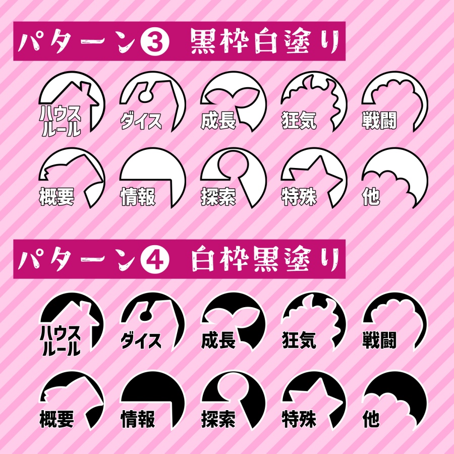【無料】ココフォリア向け-ハウスルール素材