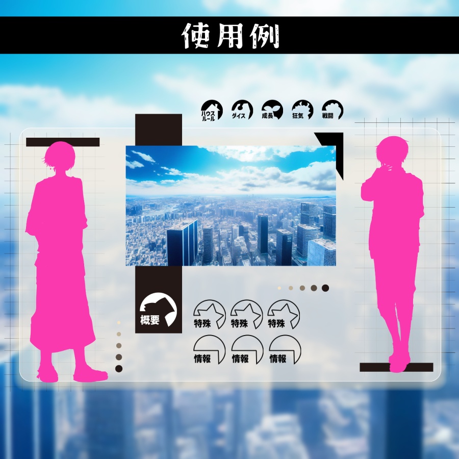 【無料】ココフォリア向け-ハウスルール素材