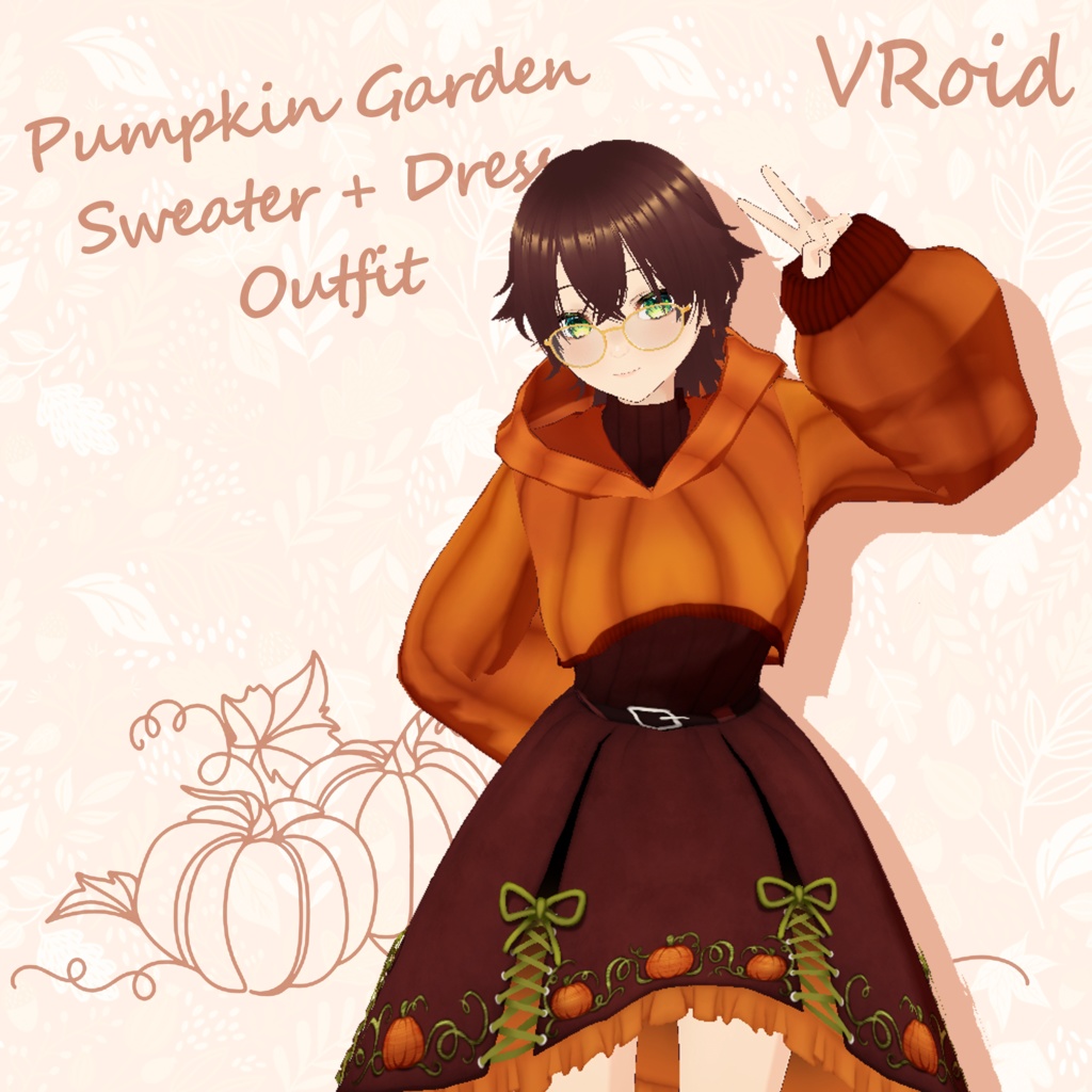 Pumpkin Sweater and Dress Outfit