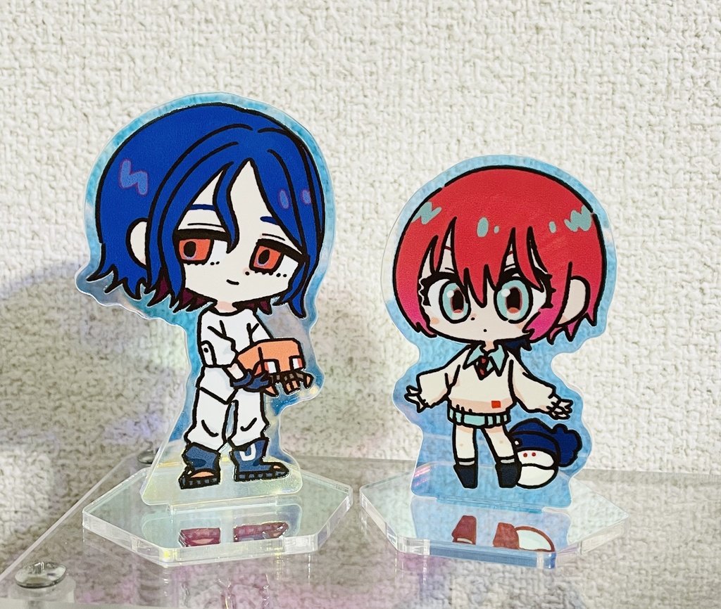 シュウジとマチュのアクスタ