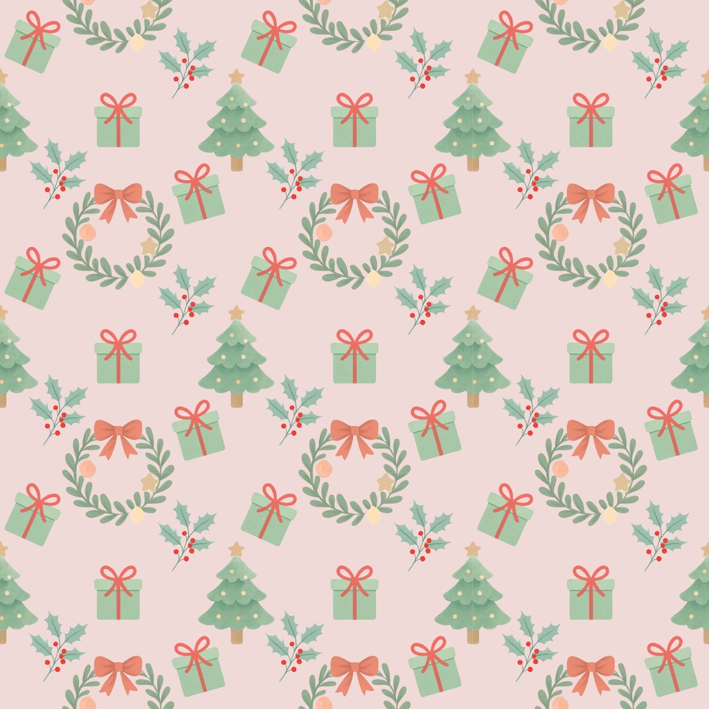 クリスマスのデジタルペーパー