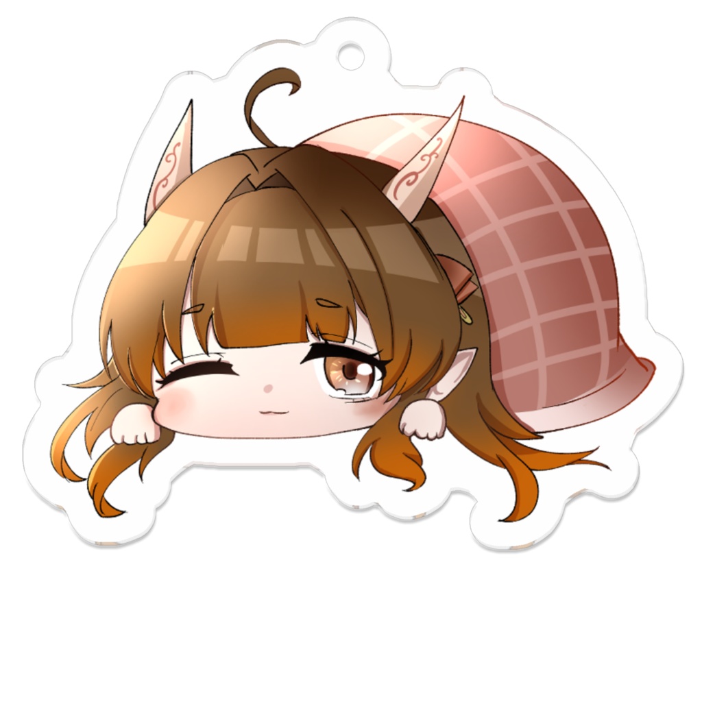 紅葉ちゃんとお昼寝キーホルダー