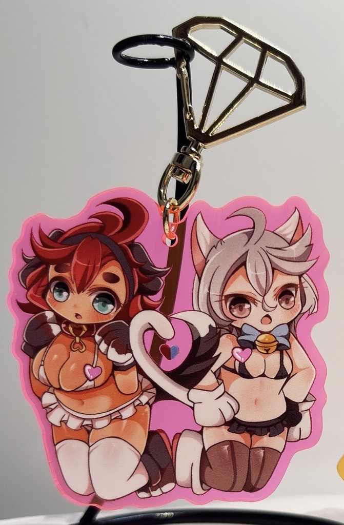 スレミオわんにゃんアクリルキーホルダー