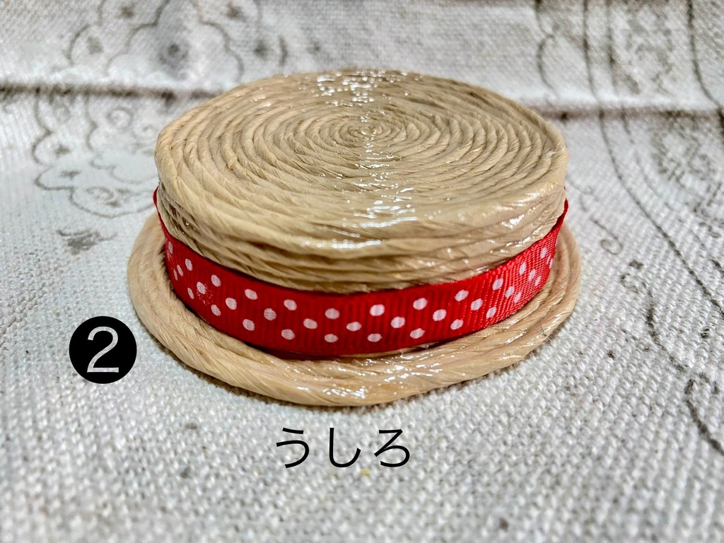 カンカン帽 大サイズ 紙ひも