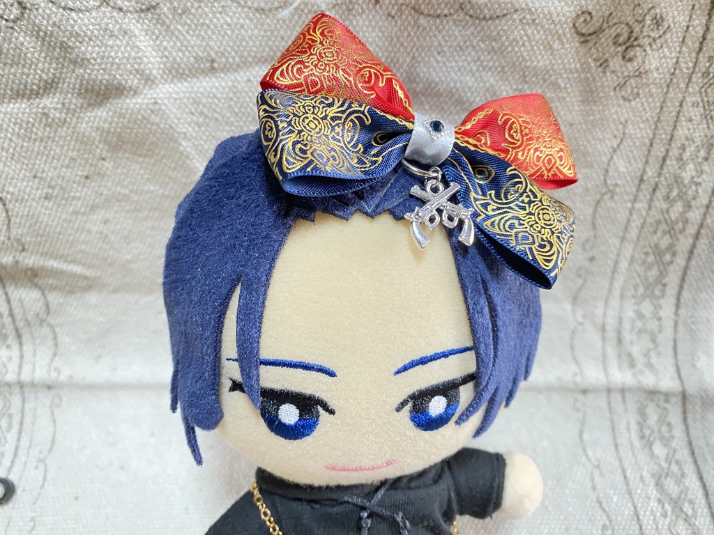 チャーム付きリボン ゴム 2