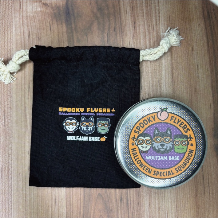【WOLFJAM BASE】ハロウィン特別編成飛行隊巾着&ブリキ缶セット