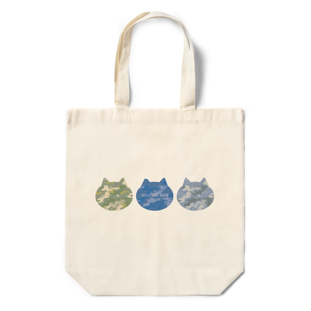 【陸海空】カモフラねこエコバッグ