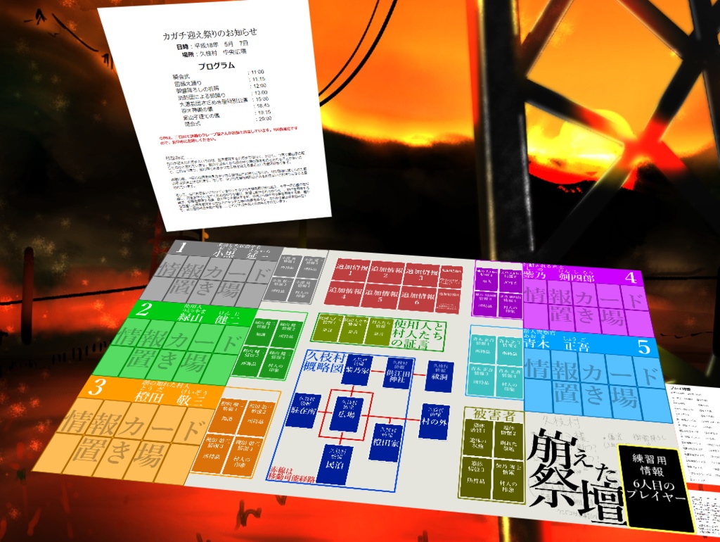 マーダーミステリーシナリオ「崩えた祭壇」