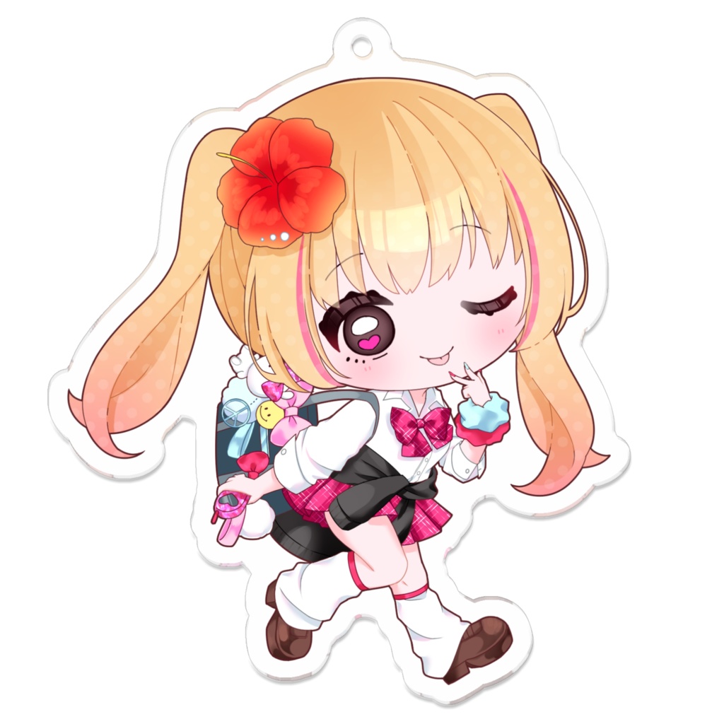 華咲結月 平成ギャルSD①ver. アクリルキーホルダー