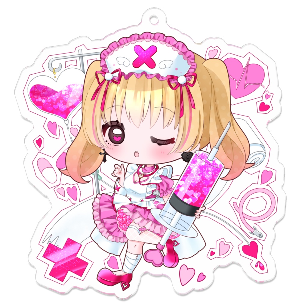 華咲結月 ナースSD③ver. アクリルキーホルダー