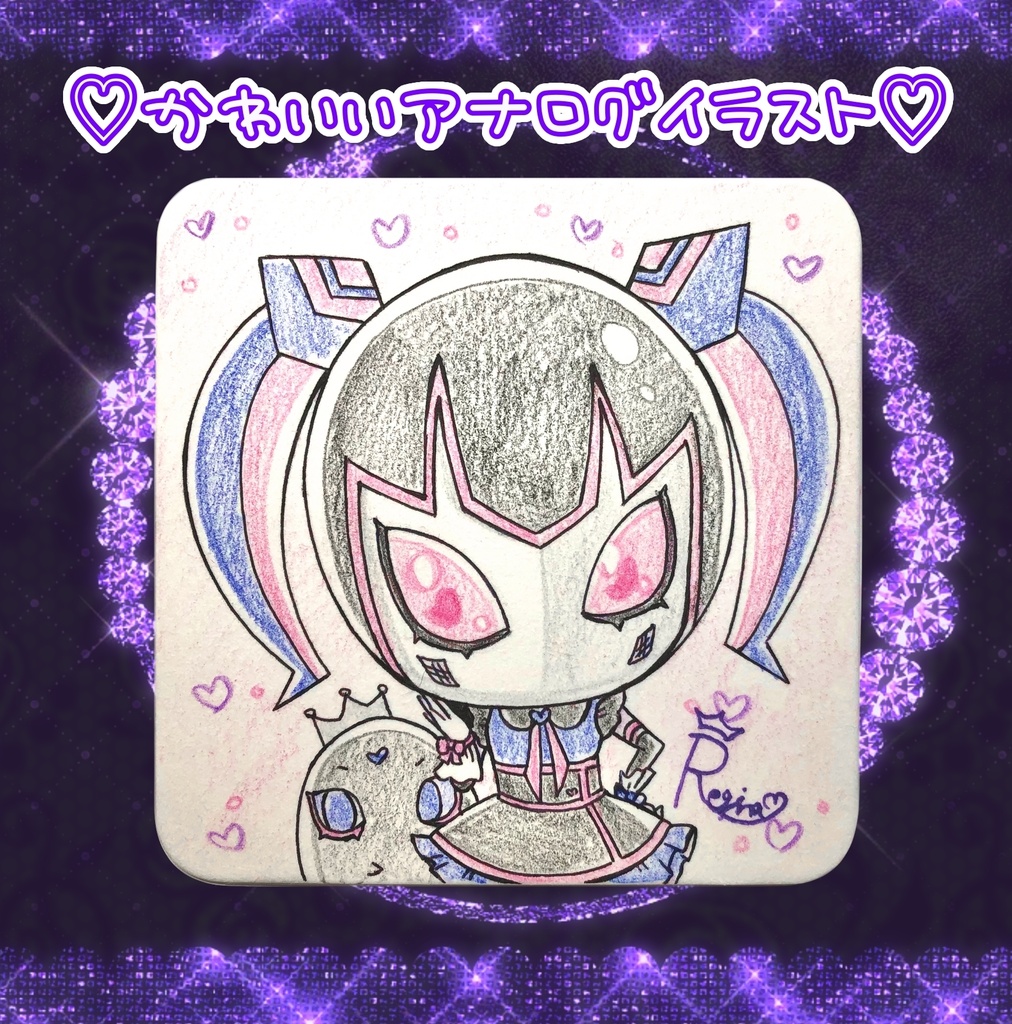 姫騎士レジーナ様のイラスト入り紙コースター