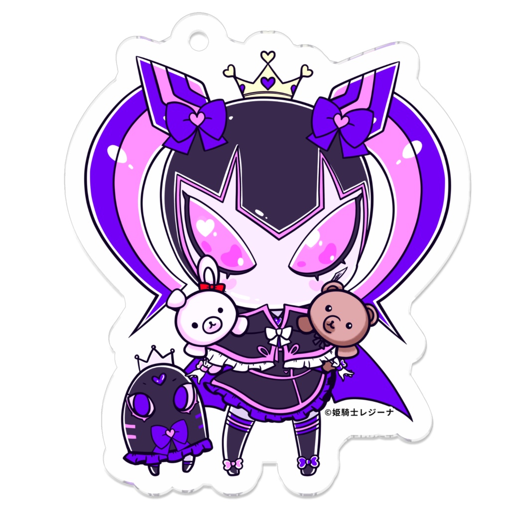 姫騎士レジーナ様のアクリルキーホルダー 姫王騎士Ver.