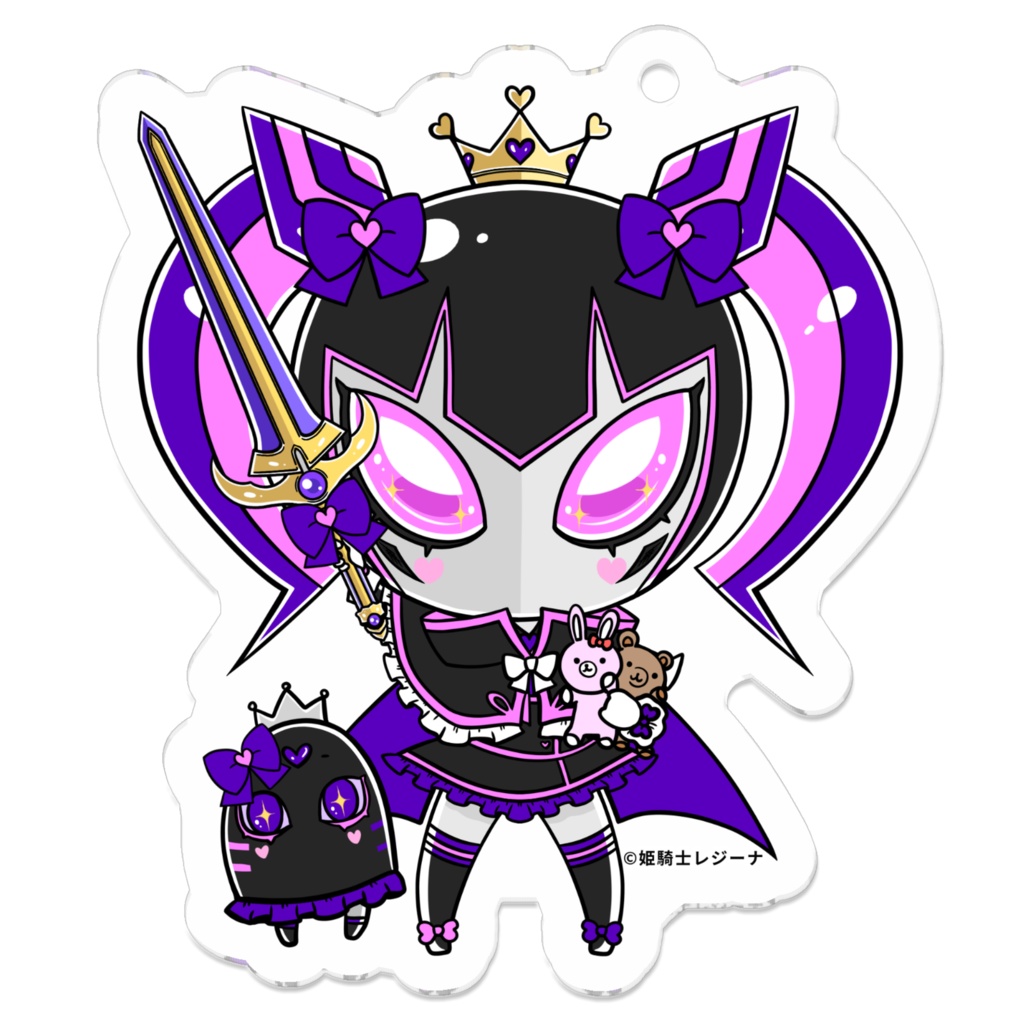 姫騎士レジーナ様のアクリルキーホルダー 姫王騎士Special Ver.