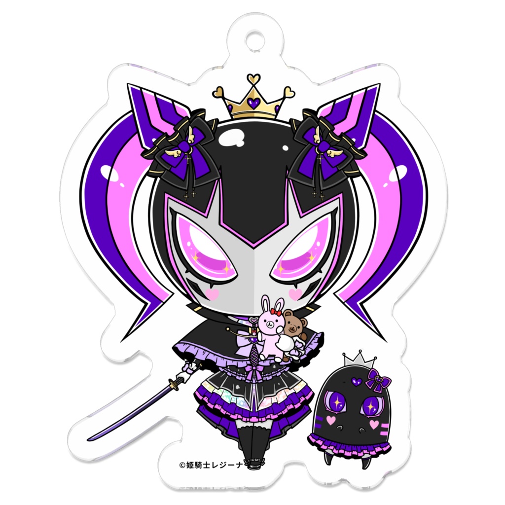 姫騎士レジーナ様のアクリルキーホルダー 姫王騎士 正装(仮) Ver.