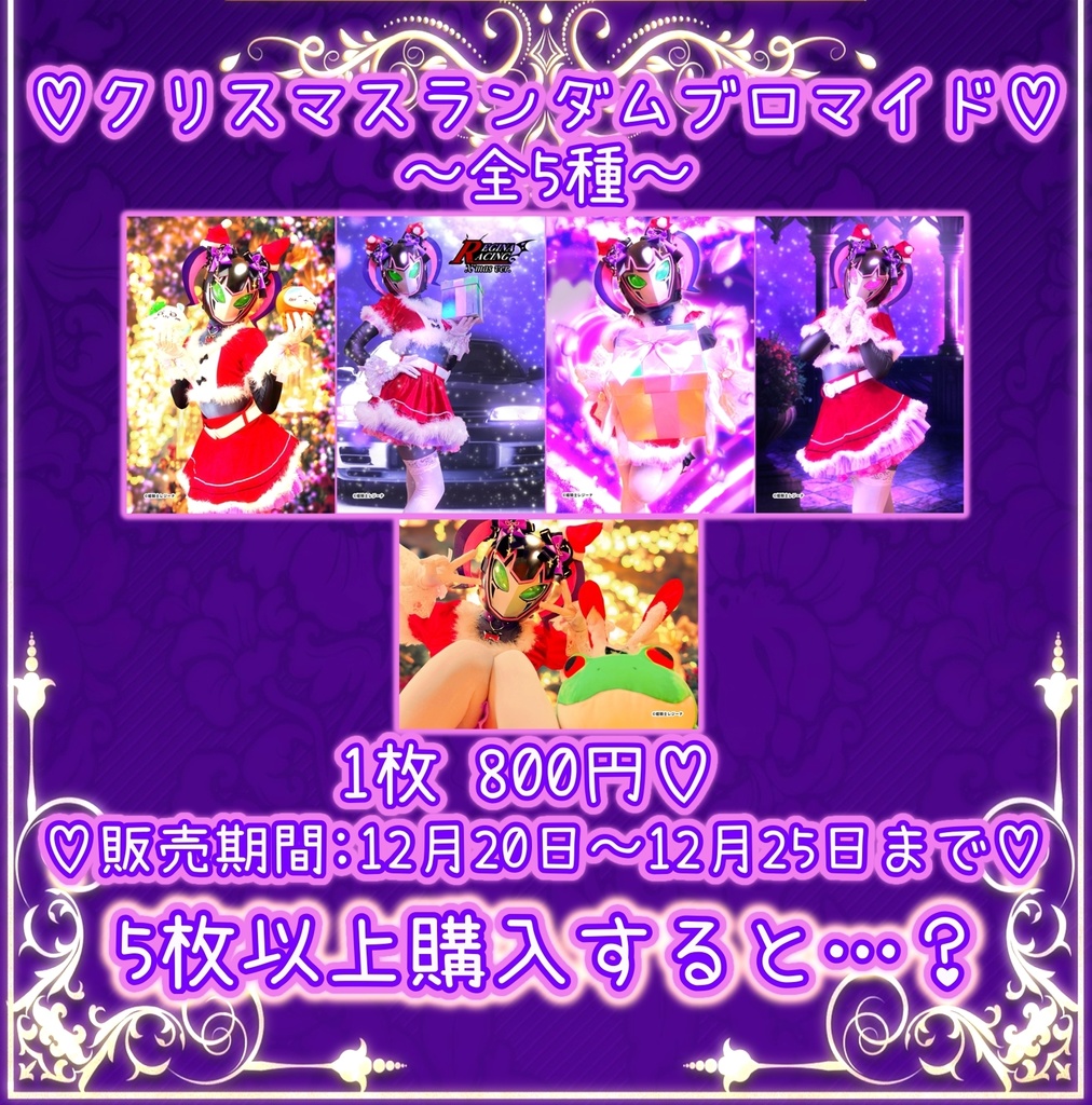【期間限定】姫騎士レジーナ様のクリスマスランダムブロマイド