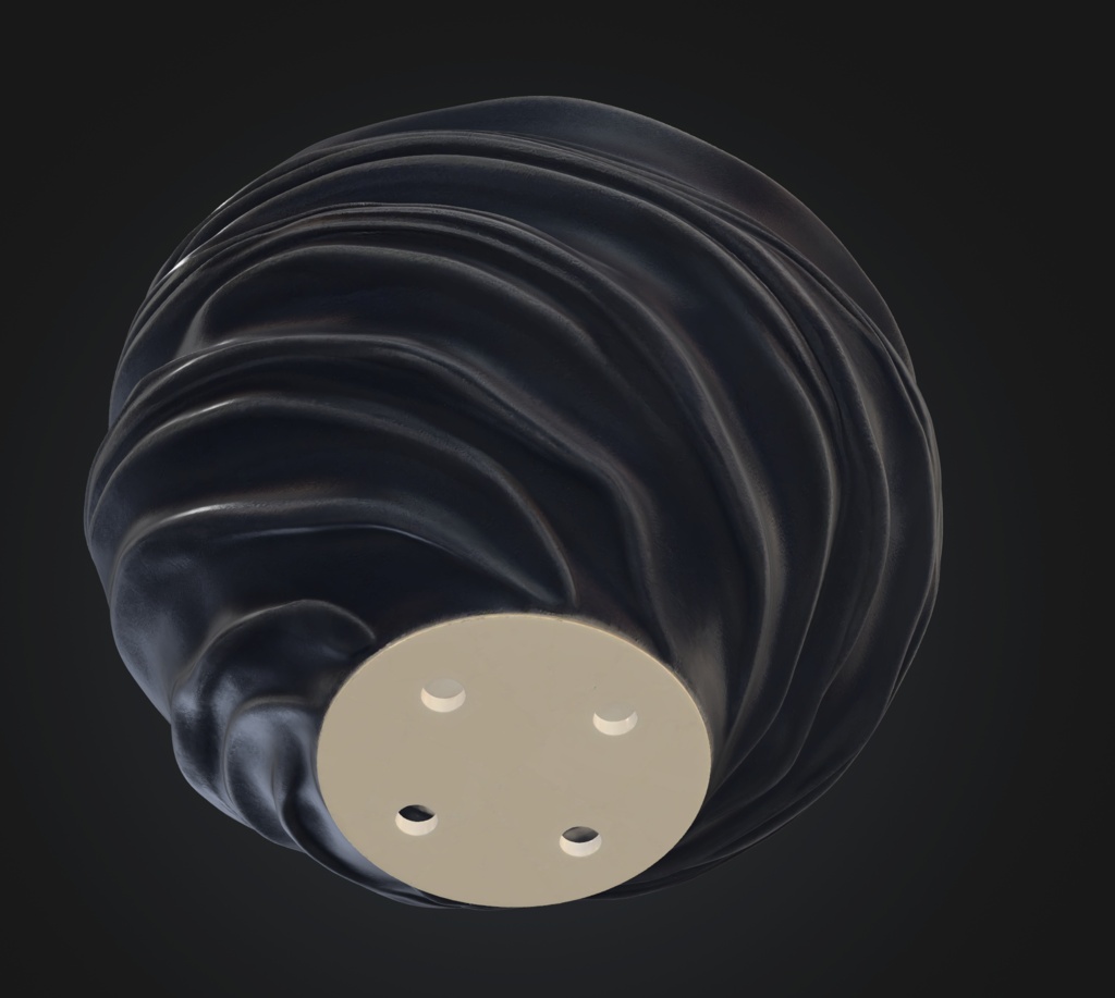 【3Dプリント用STL】和風ツイスト鉢+スパイラルトレイセット(排水穴4・直径125mm)