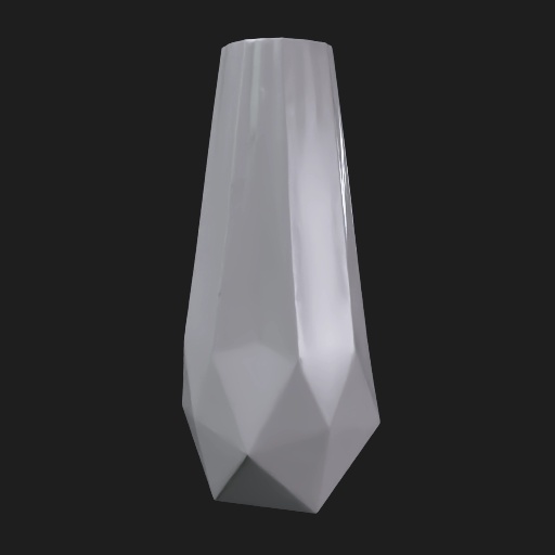 【3Dプリント用STL】ファセットツイスト花瓶プランター(ローポリ幾何学・排水穴4・高さ100mm)