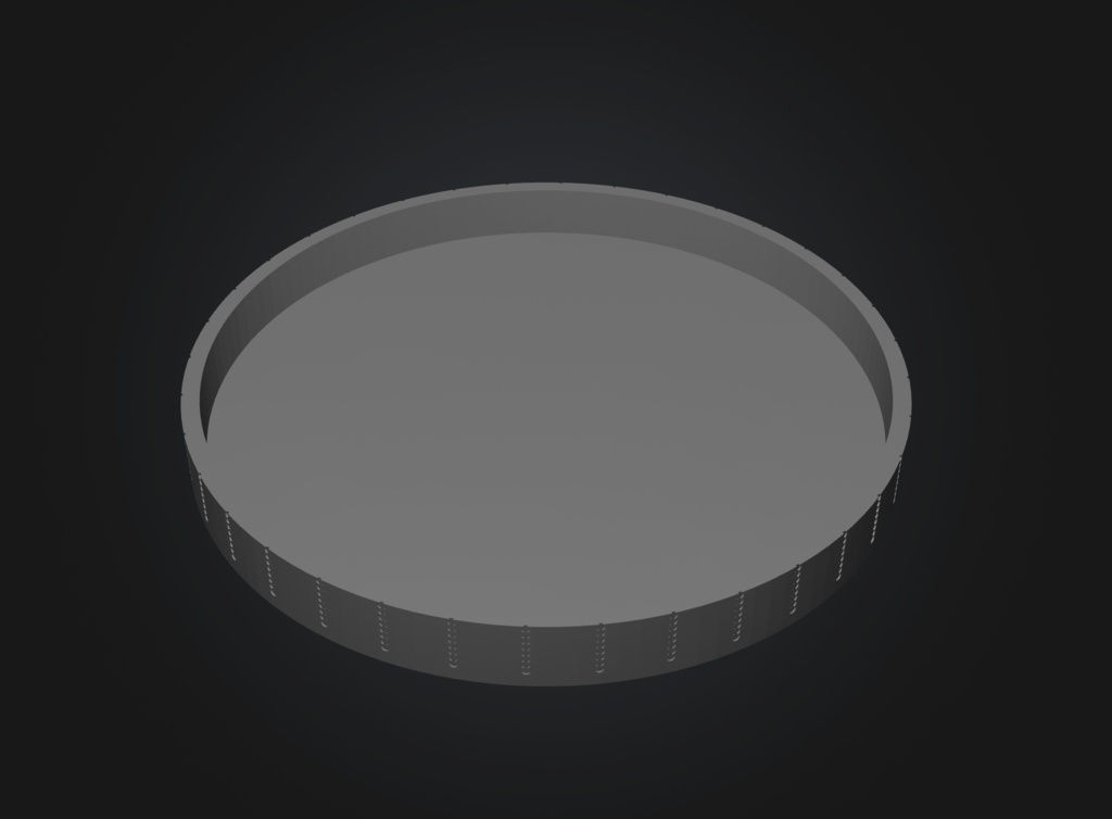 【3Dプリント用STL】籠目グリッド受け皿セット(取り外し式・直径100mm・OpenSCAD)