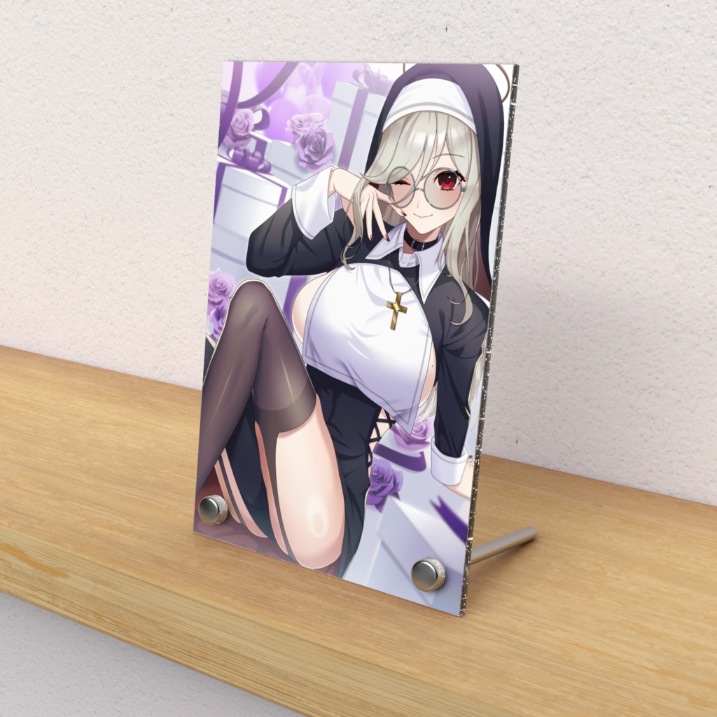 夜影苺花 1周年記念アクリルフォトパネル