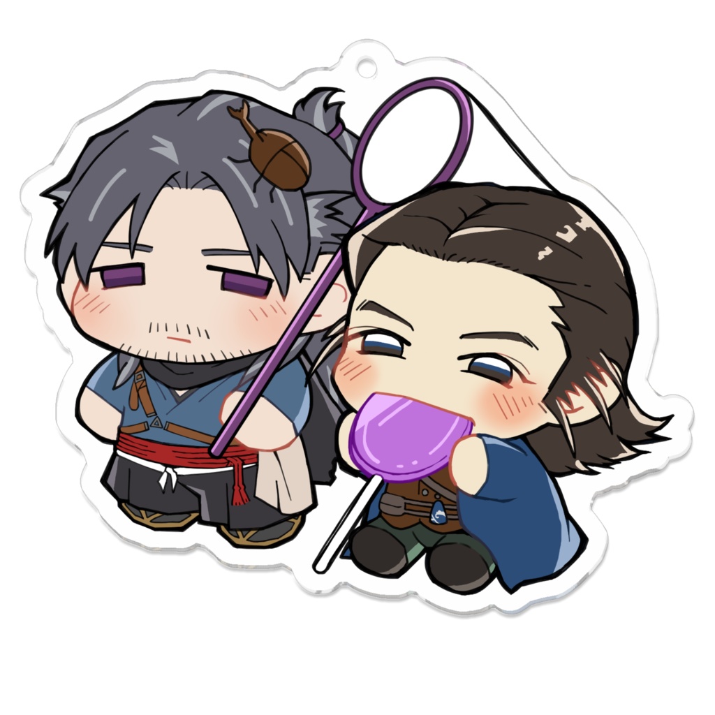 主渋比翼アクキー　70㎜×70㎜