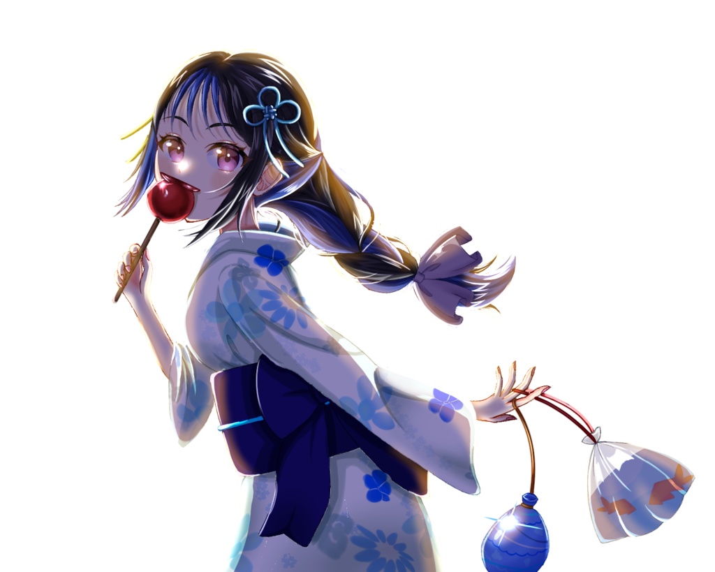 浴衣 アクリルキーホルダー