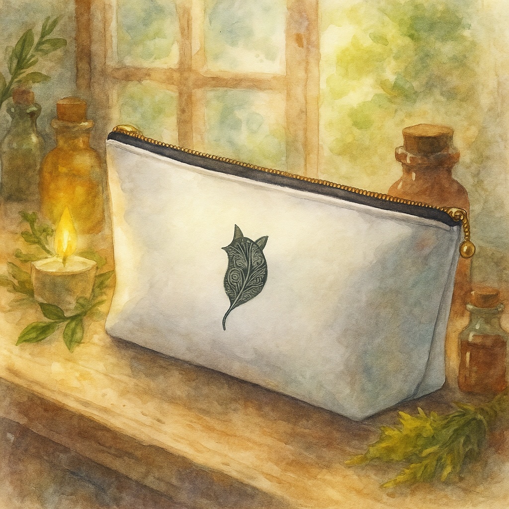 りゃんシーマーク・ハーブポーチ（合皮）｜香草庵シリーズ