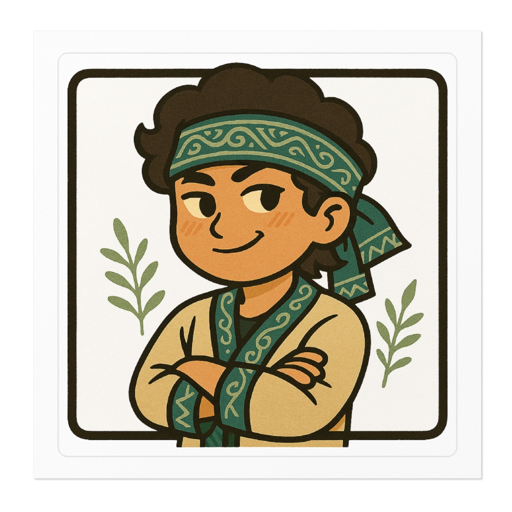 りゃんシーの薬草ステッカー - 森影のやんちゃ薬師