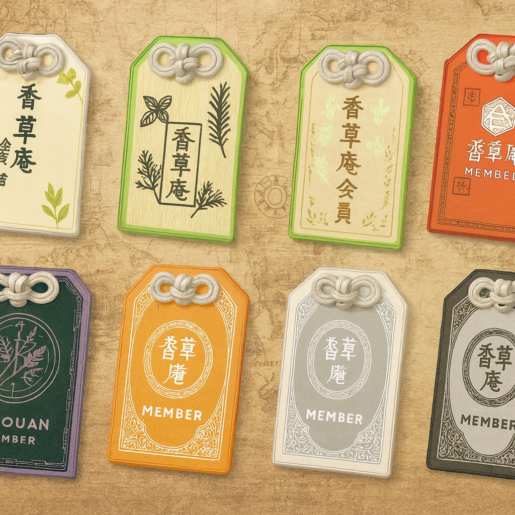 香草庵・会員札 —— 森の薬草士が授ける、小さな守り