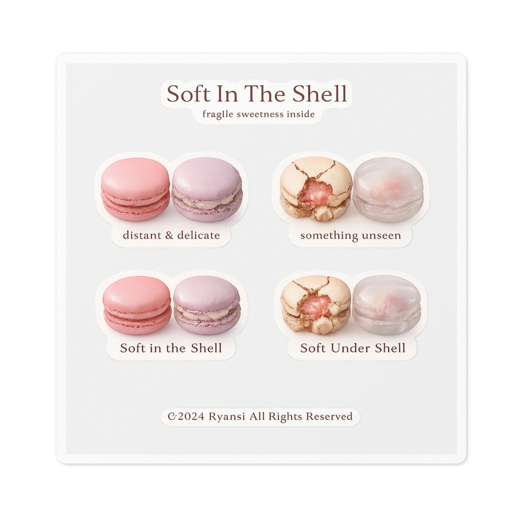 Soft In The Shell　ステッカー　100×100mm