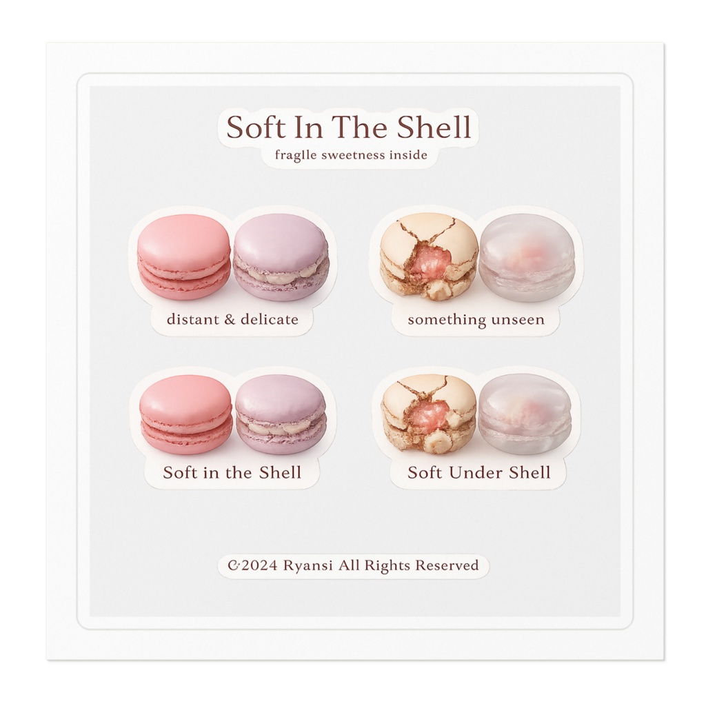 Soft In The Shell ステッカー 100×100mm