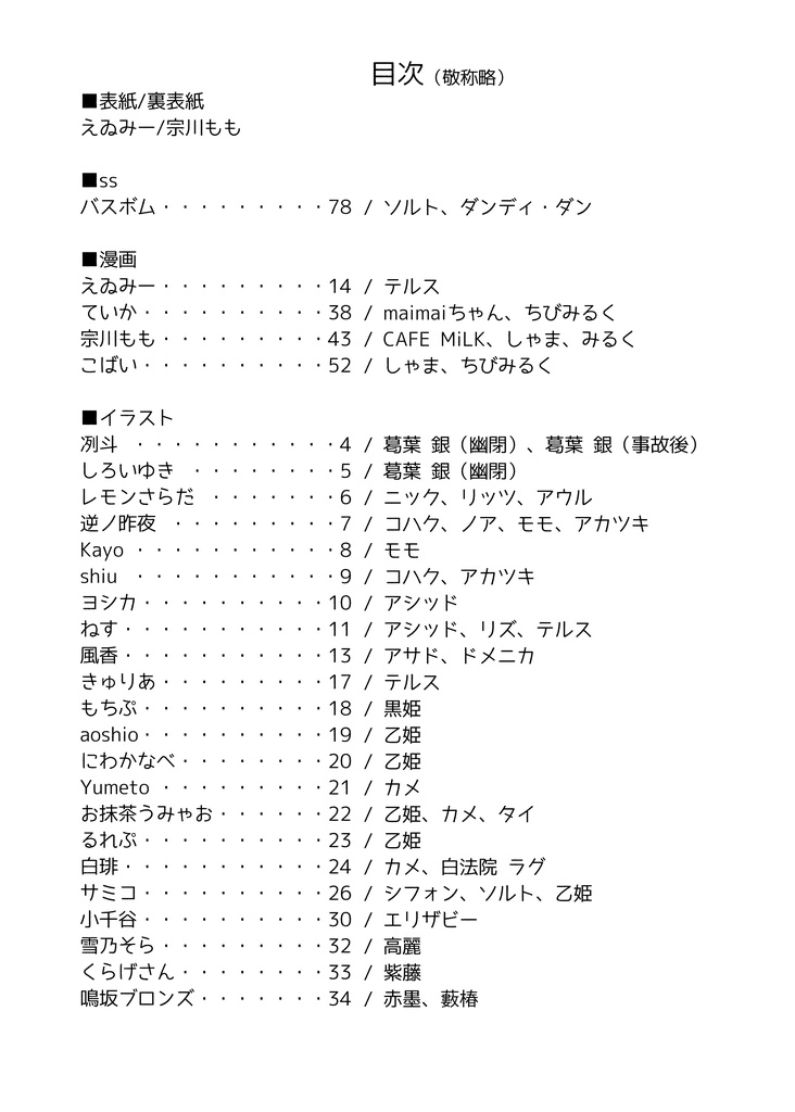 maimaiキャラ合同本6っ!