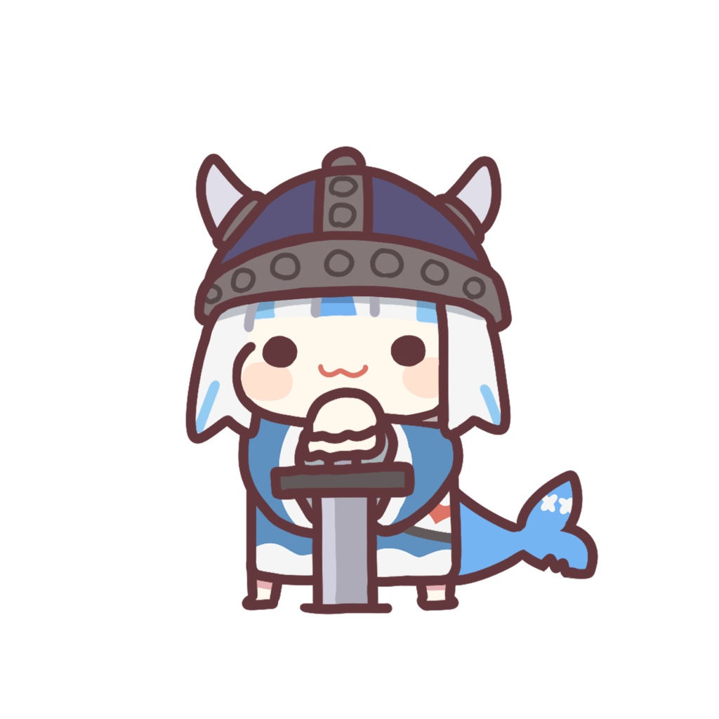 gura key chain【strong ver】🦈