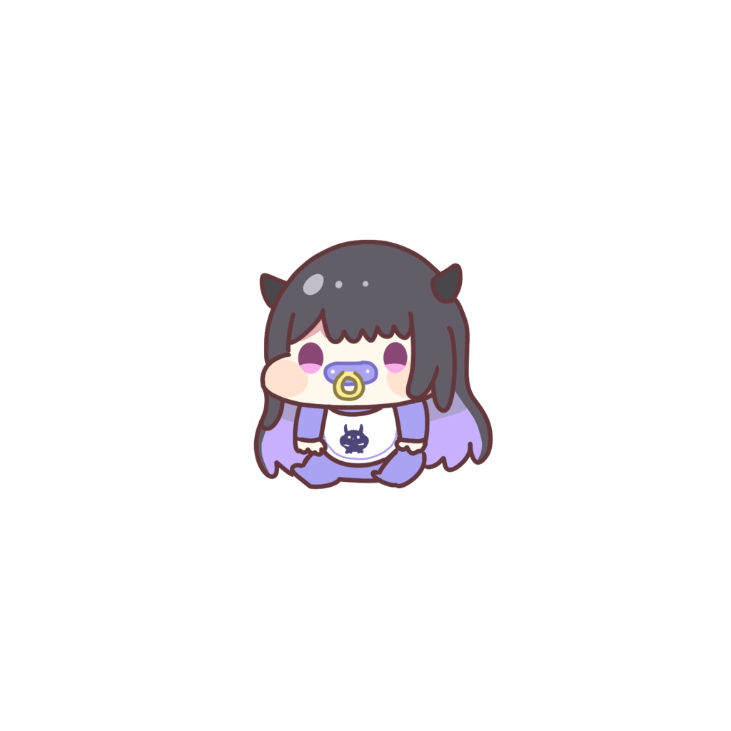 Baby Nerissa key chain🐦‍⬛