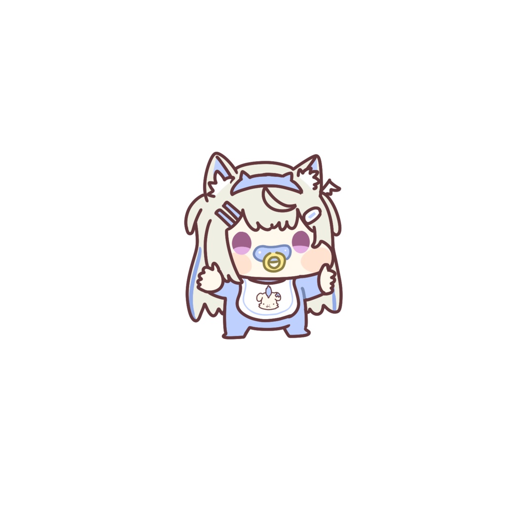 Baby fuwawa key chain🐾