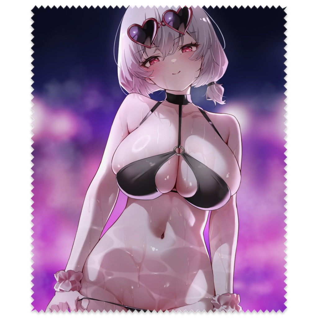 水着シリアス② メガネ拭き