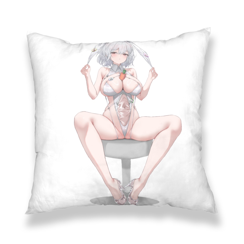 バニーガールシリアス クッションカバー(両面プリント)