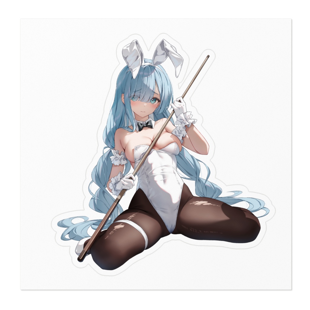 バニーガールジェーナス ステッカー(ホワイト・クリア)