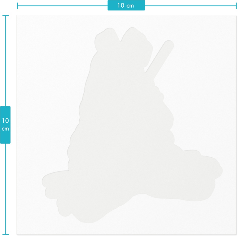 バニーガールジェーナス ステッカー(ホワイト・クリア)