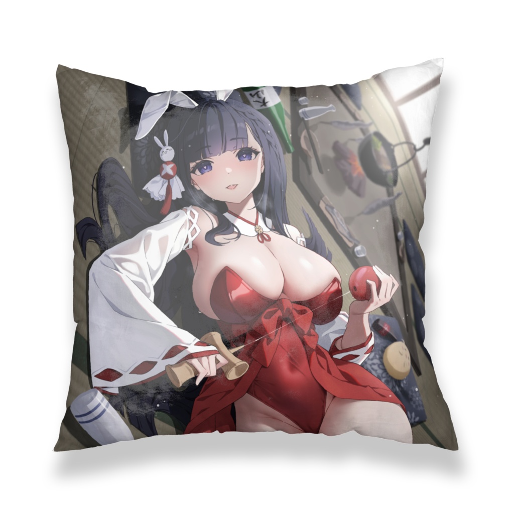 バニーガール信濃&バニーガール大山 クッションカバー(両面プリント)