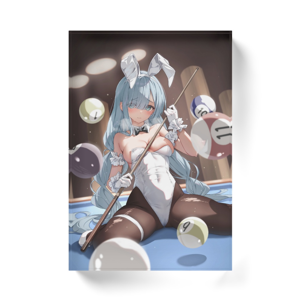 バニーガールジェーナス アクリルブロック(ホワイト・クリア)