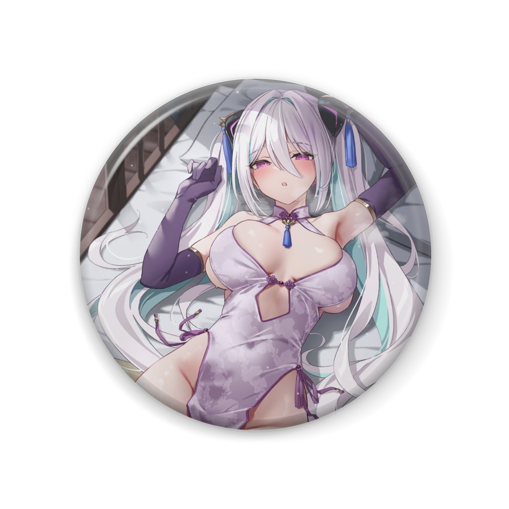 チャイナ服キアサージ 缶バッジ