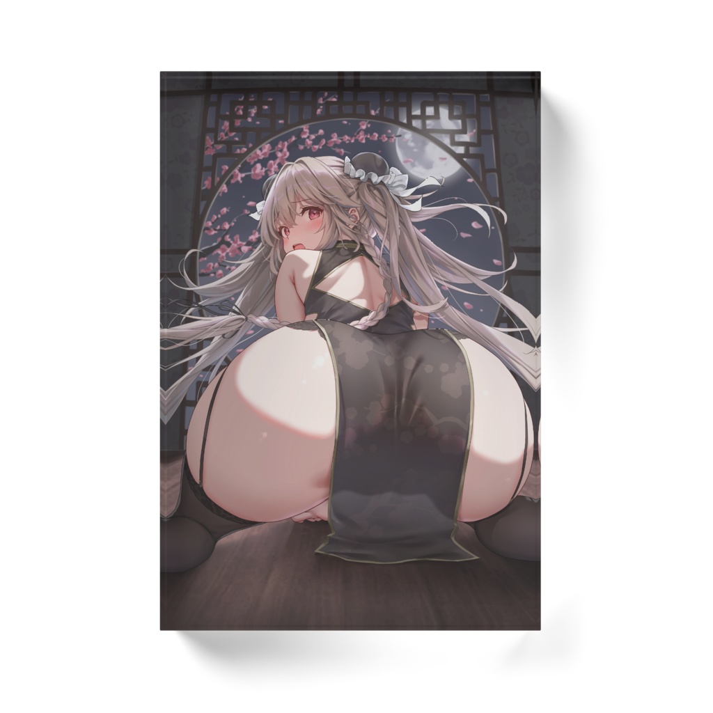 チャイナ服アンカレッジ(A) アクリルブロック(ホワイト・クリア)