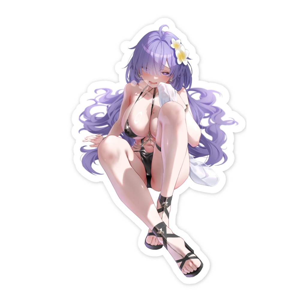 水着モガドール スマホステッカー