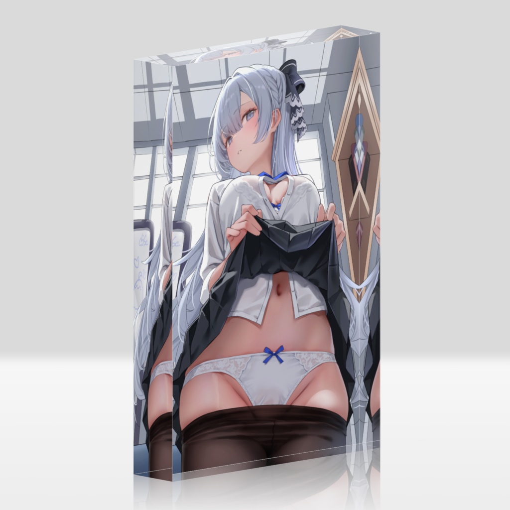 制服アーガス アクリルブロック(ホワイト・クリア)