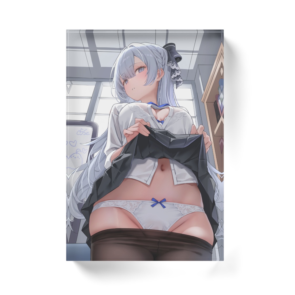 制服アーガス　アクリルブロック(ホワイト・クリア)
