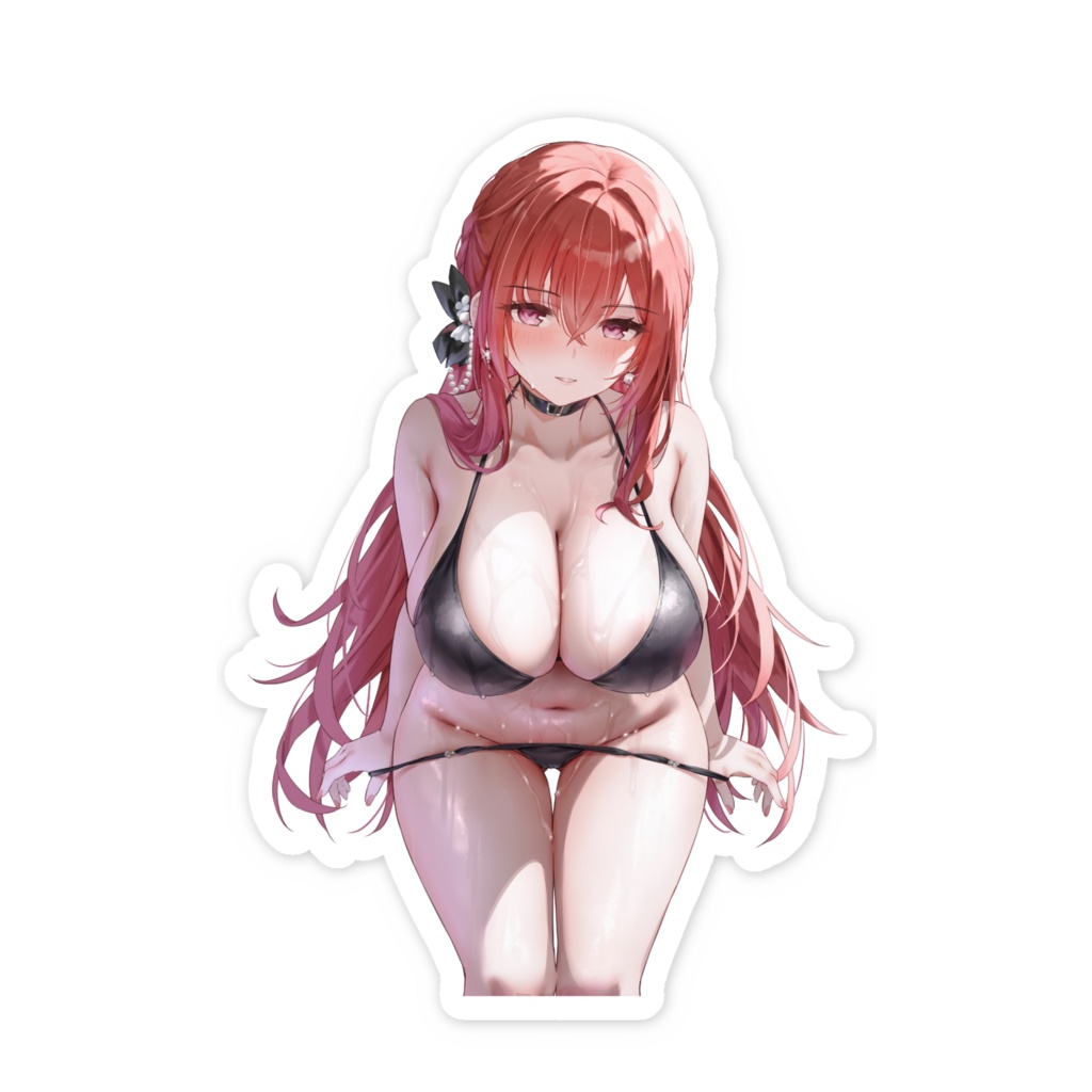 水着モナーク スマホステッカー